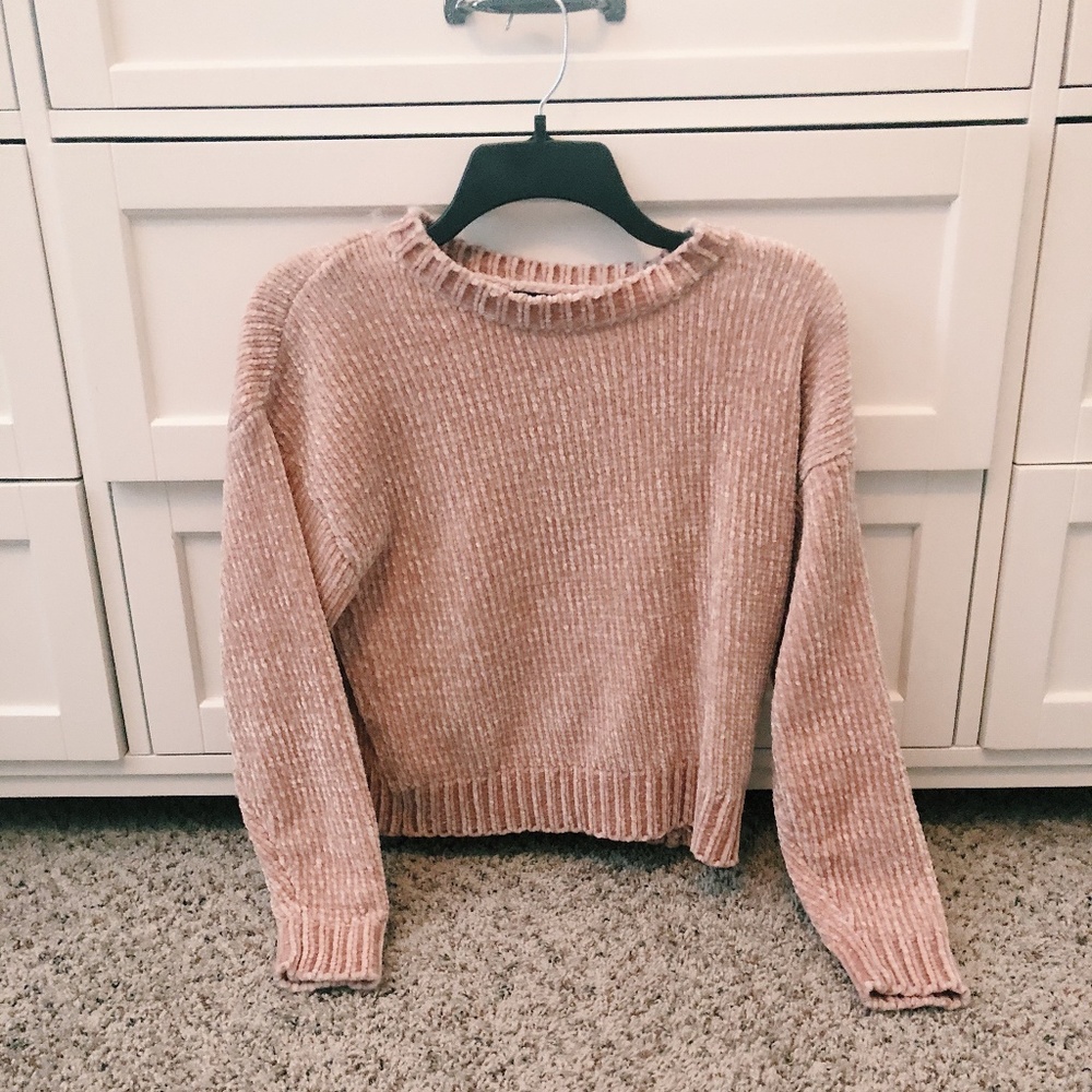 ASOS pink chenille sweater